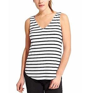 3/$30 Athleta Black & White striped flowy tank XXS